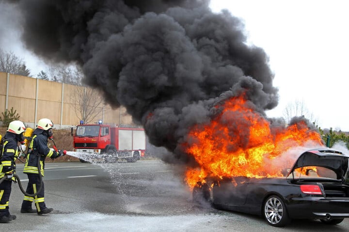Innerhalb einer Viertelstunde konnte die Feuerwehr das Feuer löschen.