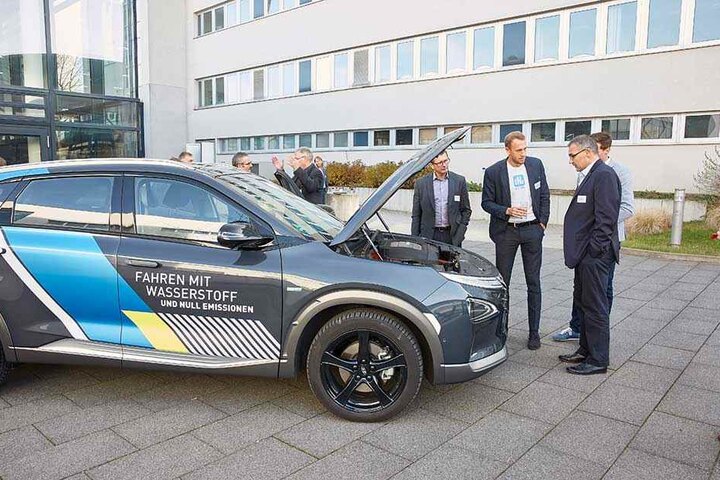 Der Hyundai Nexo war der Star der Brennstoffzellen-Tagung. - und begehrter als (kl.F.).