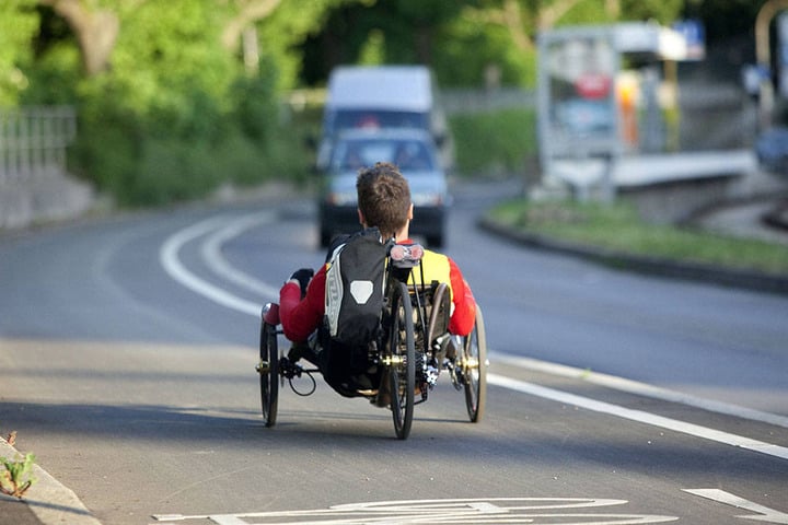 Der Unfallverursacher war mit einem Liegerad unterwegs (Symbolbild).
