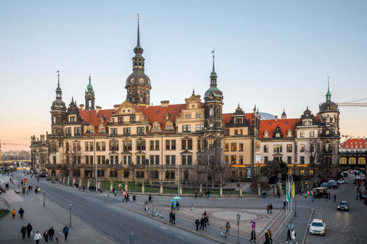 Das Residenzschloss in Dresden.