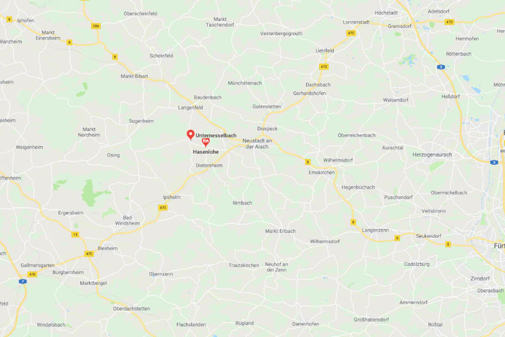 Der Unfall ereignete sich zwischen Unternesselbach und Hasenlohe bei Neustadt an der Aisch.