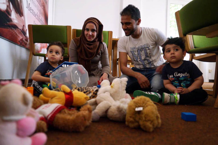 Jihad Al Muslim, seine syrische Ehefrau Wisam Ququ und die gemeinsamen drei Söhne wollen zurück in den Irak.