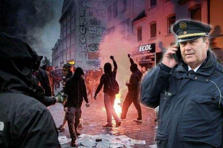 In dem Schreiben betiteln die anonymen Autoren den Leipziger Polizeipräsidenten Bernd Merbitz (61) als "Präsident der Schweine" (Symbolbild).