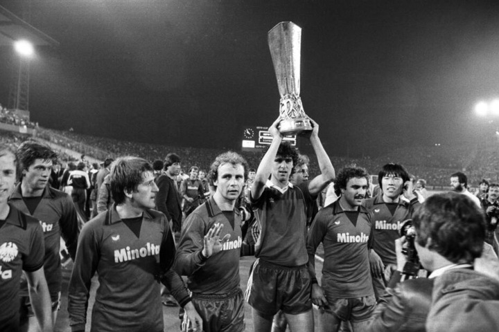 1979/80 feierte die Eintracht den Gewinn des UEFA-Pokals.