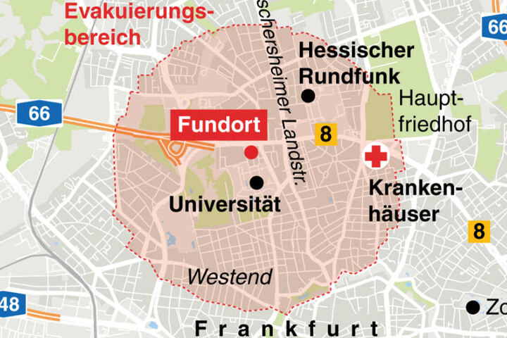 Frankfurt Evakuierungszone Frankfurt Evakuierungszone