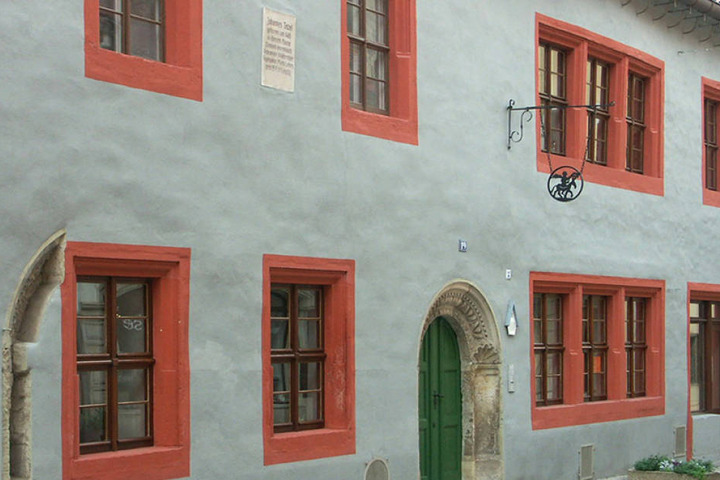 Geburtshaus des berühmten Dominikanermönchs Johannes Tetzel in der
Schmiedestraße 19 in Pirna.
