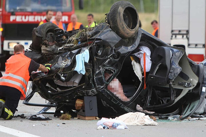 An dem Auto entstand Totalschaden.