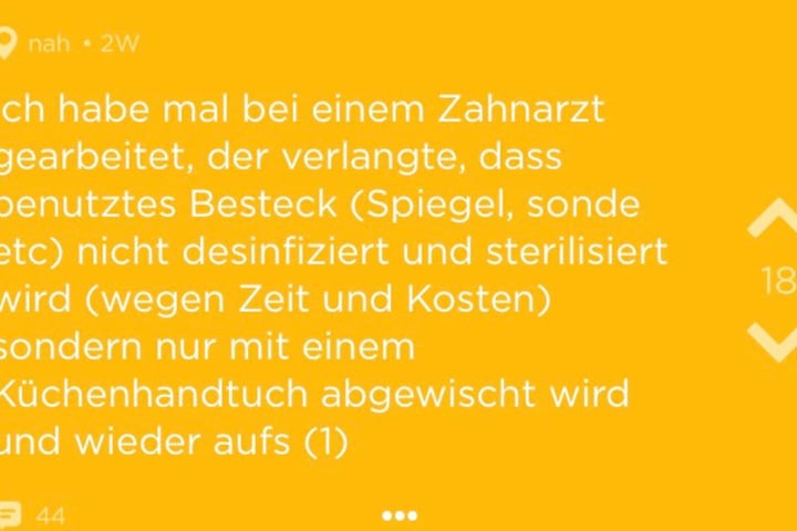 Dieses widerliche Geständnis machte die Zahnarzthelferin auf "Jodel".