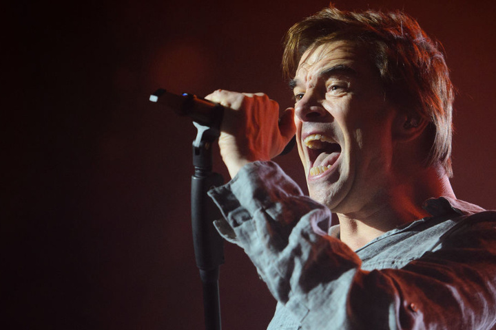 Sänger Andreas Frege "Campino" der Band Die Toten Hosen live in Chemnitz.