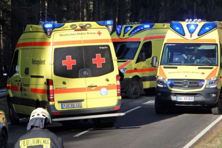 Mehrere Rettungswagen waren vor Ort.