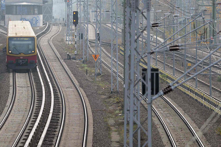 Fährt in Richtung Ostkreuz: Eine S-Bahn aus Karlshorst.