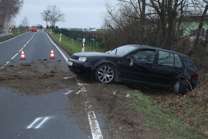Auch ein VW Golf IV war an dem Unfall beteiligt.