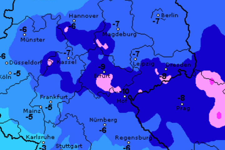 In den kommenden Tagen wird es vielerorts richtig kalt.