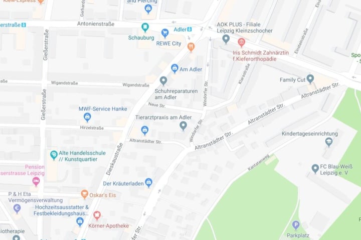 Der Unfall ereignete sich auf der Dieskaustraße, Höhe Wigandstraße.