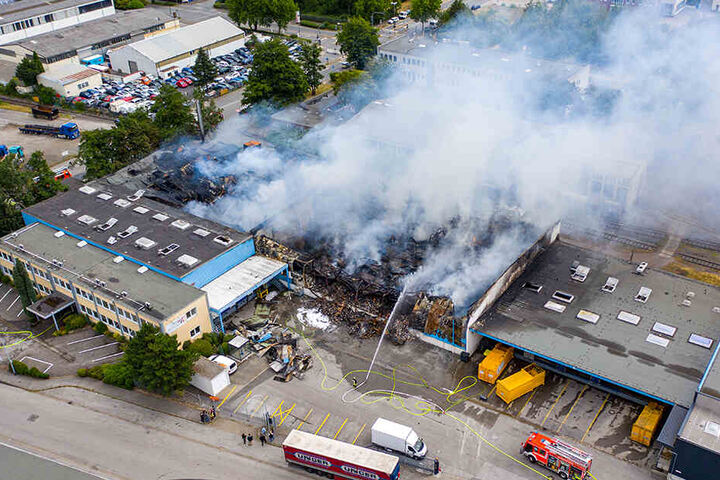 Die kaputte Halle in Essen.
