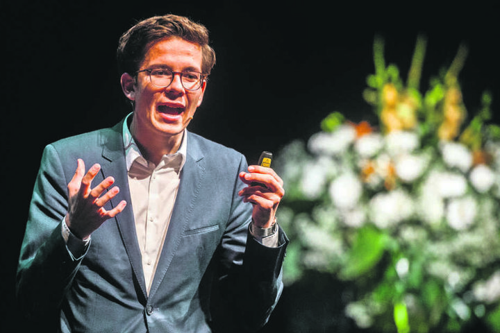Felix Finkbeiner (22) begeisterte seine Zuhörer in der Chemnitzer Oper.
