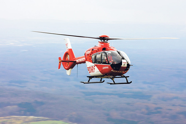 Der Rettungshubschrauber „Christoph 46“ wird wieder am Schwanenteich
einschweben.