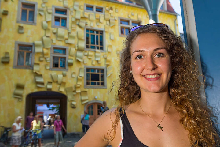 Die ruhige Kunsthofpassage mit den kleinen Läden, den Cafés, dem Kopfsteinpflaster" ist einer von Barbaras Lieblingsorten in Elbflorenz.
