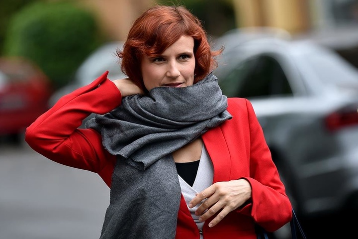 Katja Kipping (Die Linke) kommt am 25.09.2017 in Berlin zu einem Treffen des Bundesvorstands.