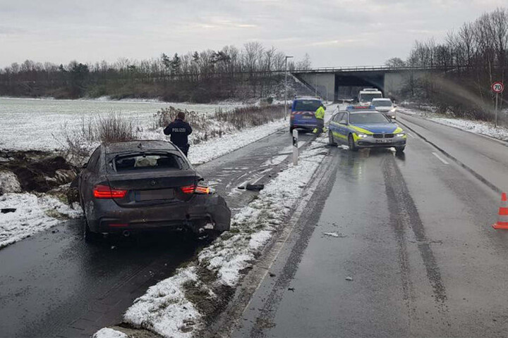 Die Polizei hatte die Krackser Straße gesperrt.
