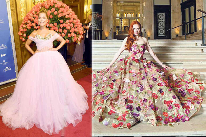 Da haben sich zwei Traum-Frauen gefunden: Barbara Meier (33) will mit Sylvie Meis (41, rosa Kleid) zum Wiener Opernball kommen.