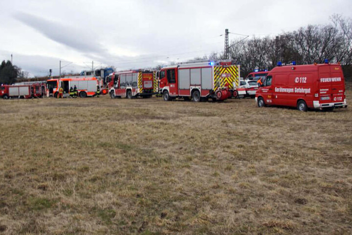 Feuerwehren aus Erfurt und dem Landkreis Gotha waren im Einsatz.
