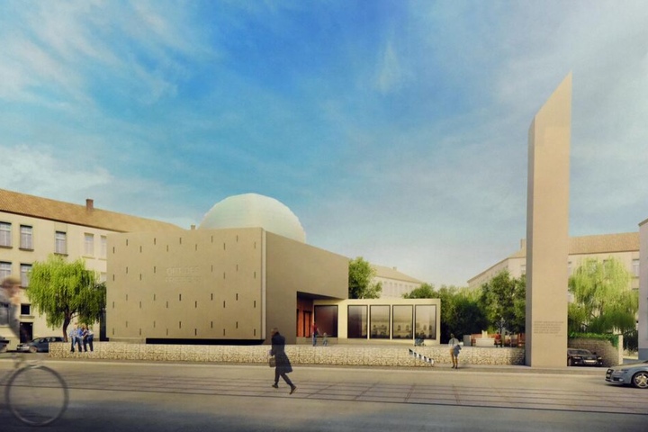 Der Siegerentwurf: So soll die Moschee im Leipziger Norden aussehen. 