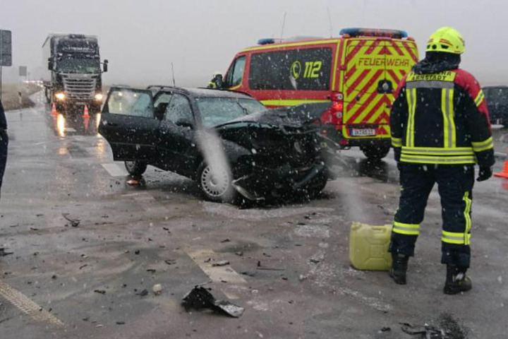 Dieser Unfall bei Arnstadt forderte zwei Schwerverletzte.