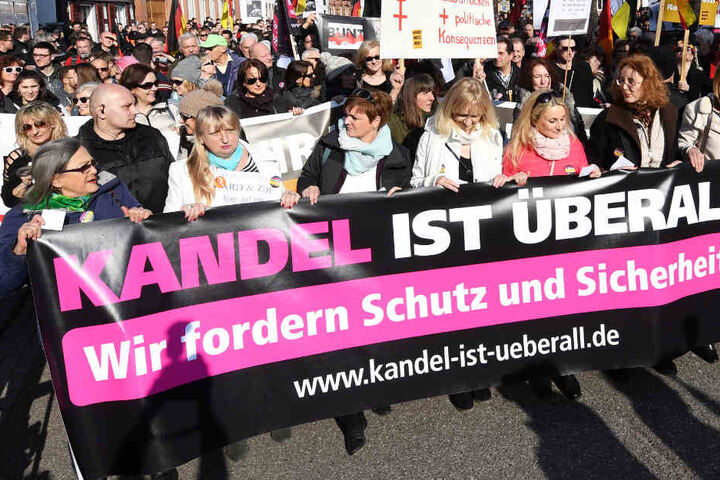 Die Gruppierung "Kandel ist überall" demonstrierte schon mehrmals in der pfälzischen Stadt Kandel.