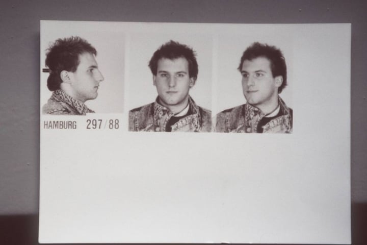 Polizeifoto von Thomas Holst.