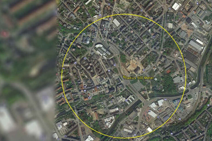 In einem Umkreis von 500 Metern müssen Personen evakuiert werden.