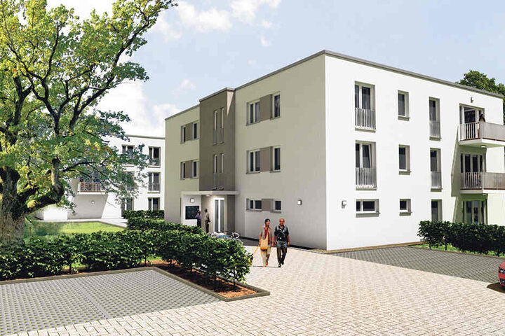 An der Lugaer Straße entstehen 25 Wohnungen und 15 Pkw-Stellplätze.