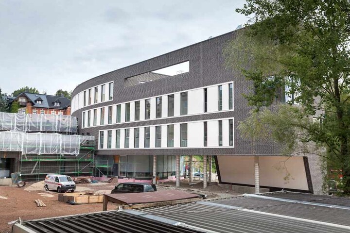 Dre Neubau des Software-Entwicklers Intenta in der Ulmenstraße ist fast fertig.