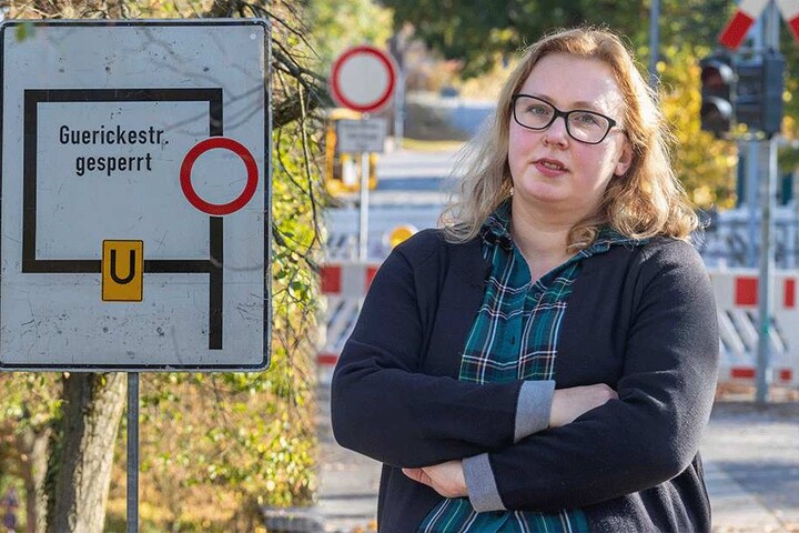 Bahnübergang Guerickestraße gesperrt: Für CDU-Stadträtin Solveig Kempe (37) keine kluge Planung.
