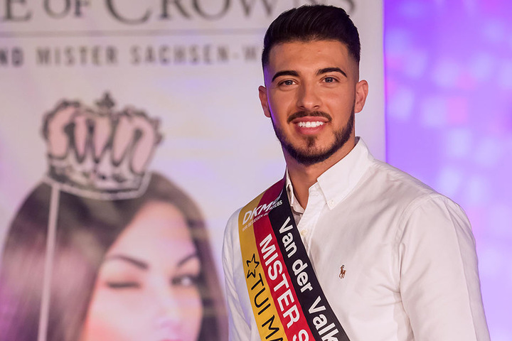 Er ist Polizist und nun auch der neue Mister Sachsen: Edison Hoti (22).