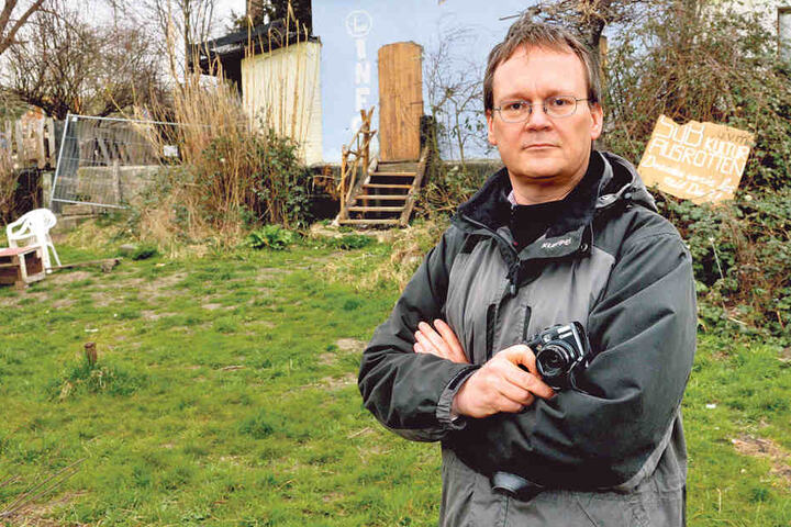 Stadtrat Tilo Wirtz (50, Linke).