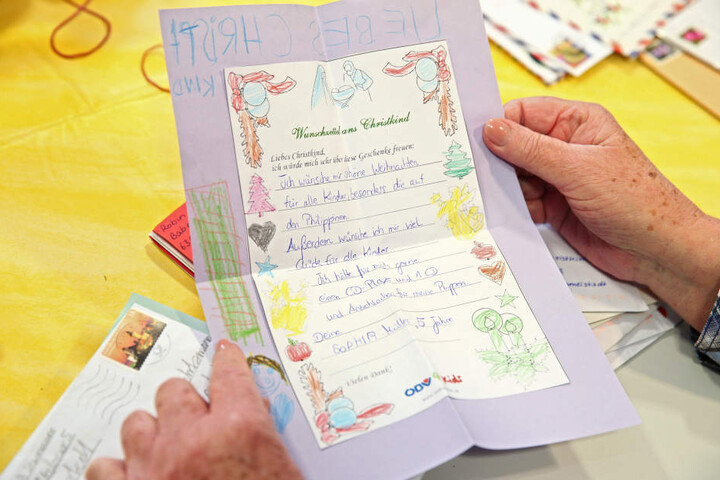 Die Kinder denken beim Wunschzettel nicht nur an sich.
