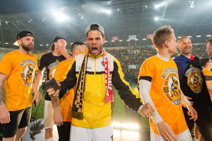 Mitte des Jahres feierte Dynamo Dresden den Aufstieg in die Zweite Bundesliga.