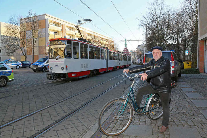 „Ich würde mich über mehr Radwege freuen“, sagt Rainer Thoss (63).