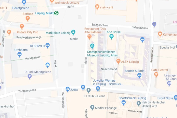 Der Vorfall soll sich auf dem Leipziger Markt ereignet haben.