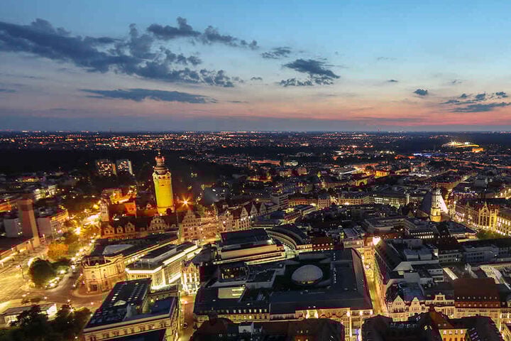 Leipzig am Abend: Eine Augenweide!