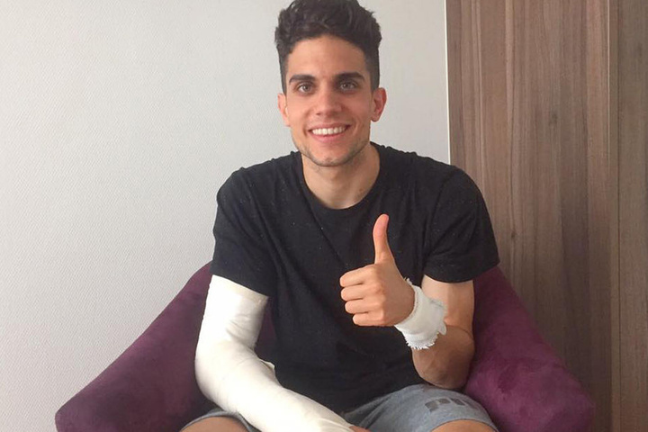 Marc Bartra wurde bei dem Anschlag schwer verletzt, lachte aber einen Tag später wieder tapfer.