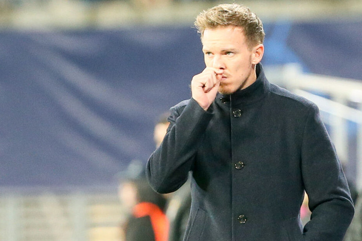 Bedient! Die Miene von Julians Nagelsmann sprach zwischenzeitlich Bände.