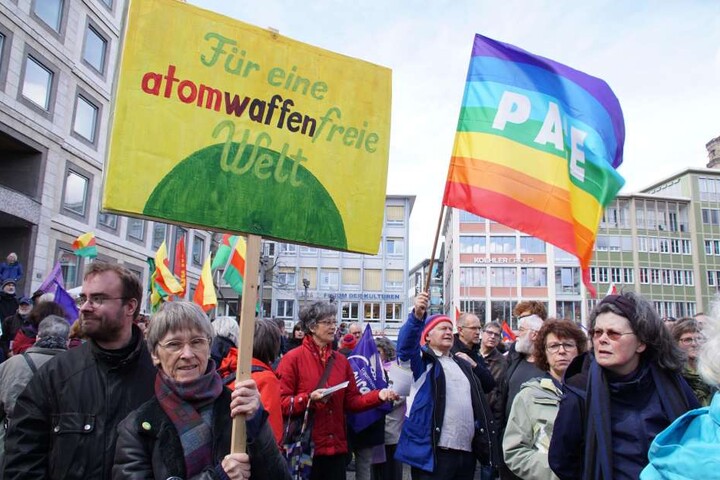 Auch gegen das atomare Wettrüsten wurde demonstriert.