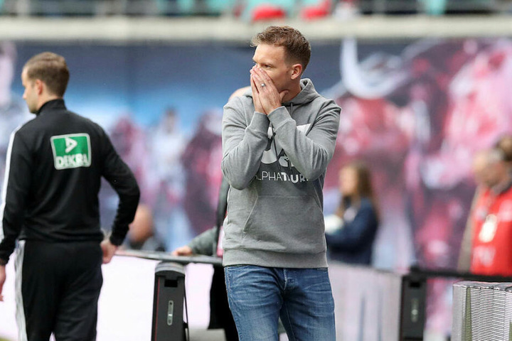 Drittes Bundesligaspiel in Folge ohne Sieg: RB-Coach Julian Nagelsmann kann's nicht glauben.