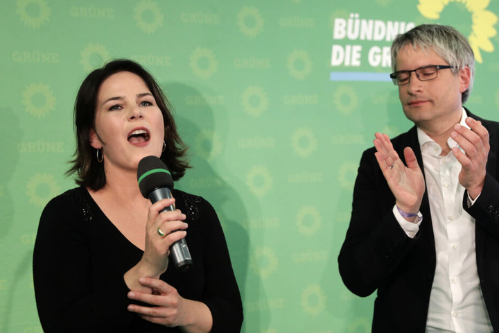 Annalena Baerbock von den Grünen schnitt mit der Bestnote eins ab.