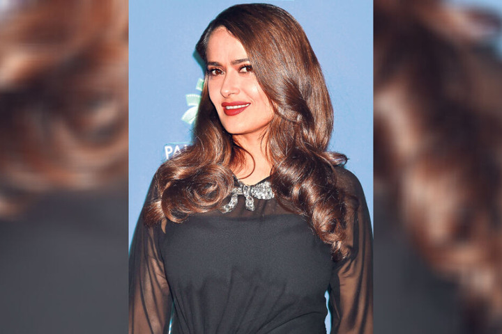 Auch Schauspielerin Salma Hayek wurde erst spät Mutter.