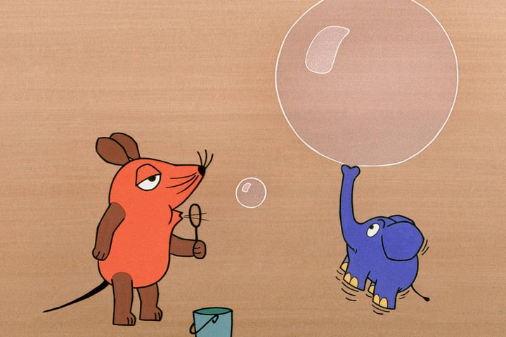 Zeichnung von Friedrich Streich aus der ARD-Kindersendung "Sendung mit der Maus".