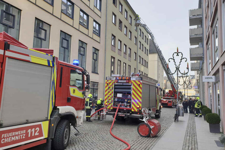 In der Börnichsgasse brannte es in einer Dachgeschosswohnung.
