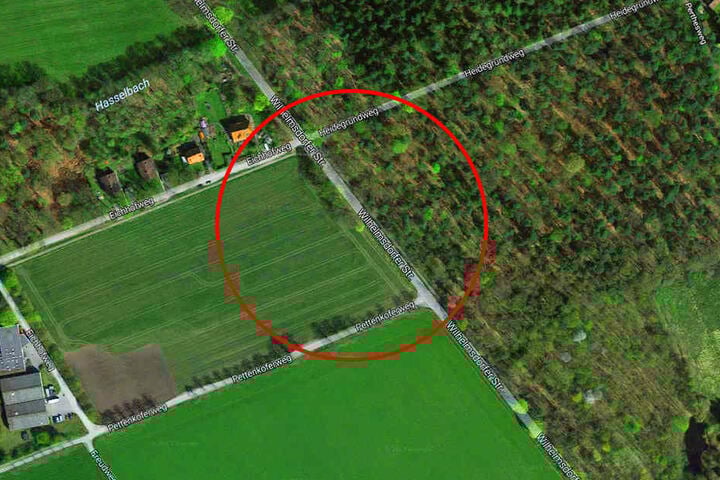 In diesem Bereich verhinderten mehrere Hindernisse die Weiterfahrt.